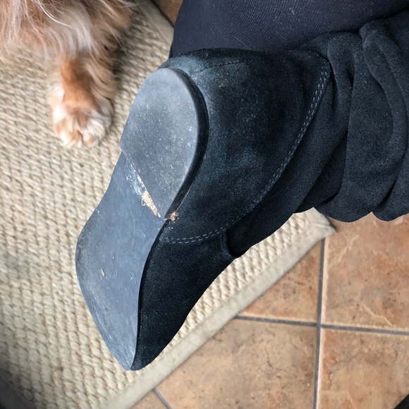 Steve Madden Black Suede Bonanza Boots - Picture 4 of 6
